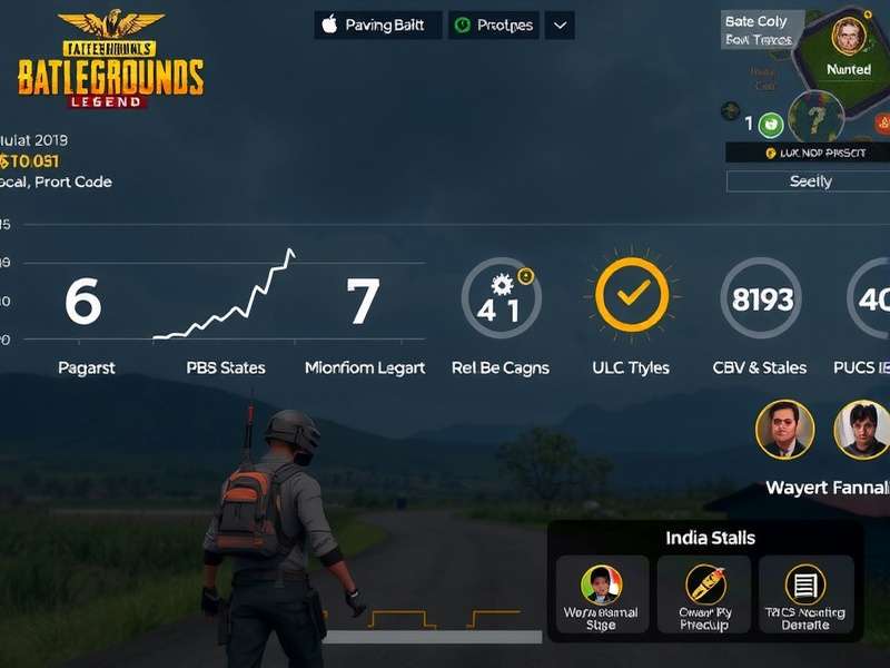 PUBG India Warrior Legend player statistics graph